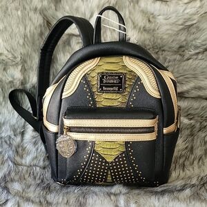 Loungefly Game of Thrones Black and Gold Backpack
